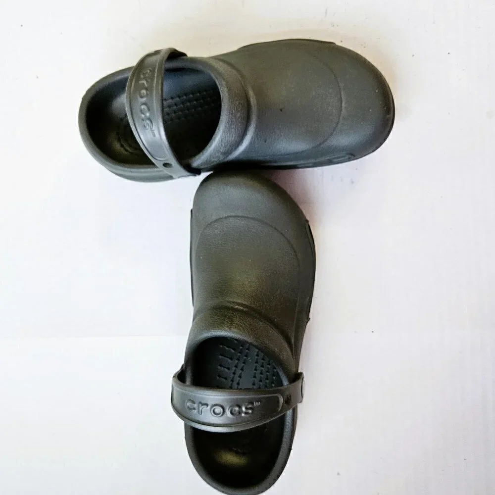 CROC UNISEX COBALT BLUE MOLDED CLOG SHOES WATERPROOF CLOSED TOE SIZE M-6 W-8